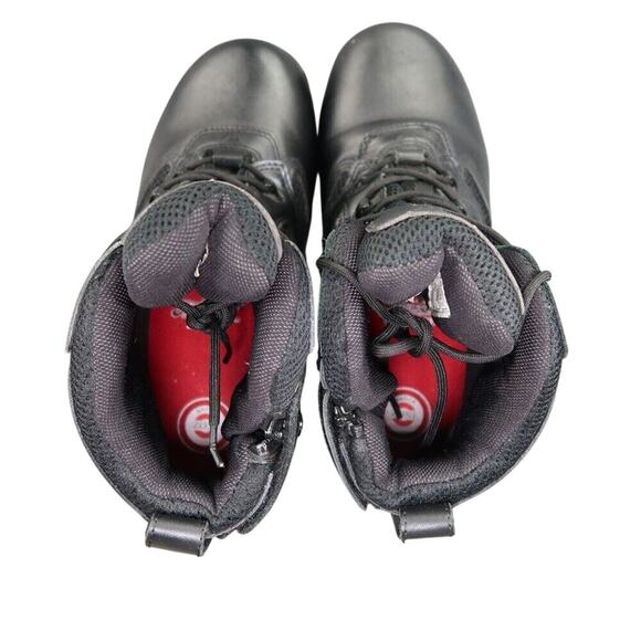 Thorogood Shoes Mens 8.5 Boots Work Comp Toe Leather Zip Lace Up Wide Fit Black main image 9